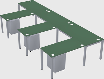 L-shaped desk