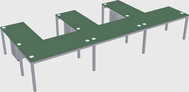 L-shaped desk