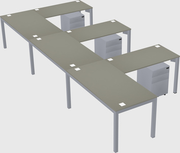 L-shaped desk