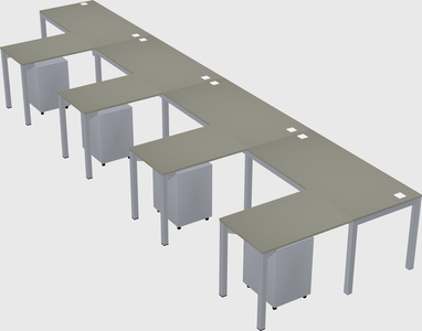 L-shaped desk
