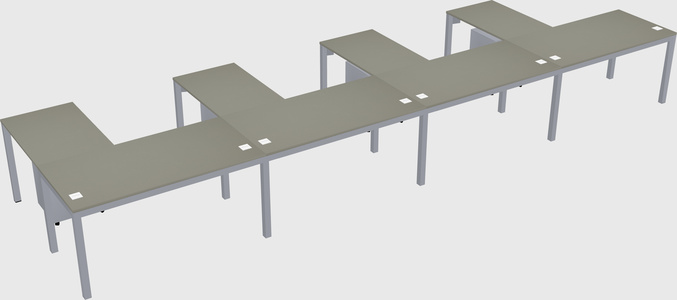 L-shaped desk