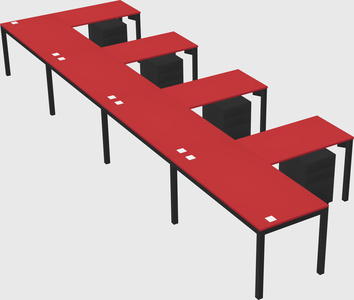 L-shaped desk