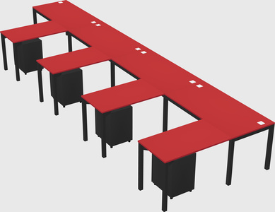 L-shaped desk