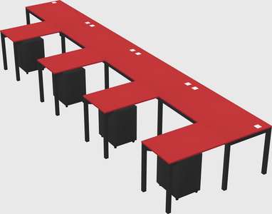 L-shaped desk