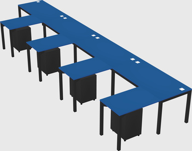 L-shaped desk