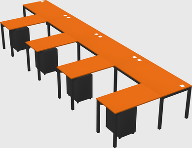 L-shaped desk