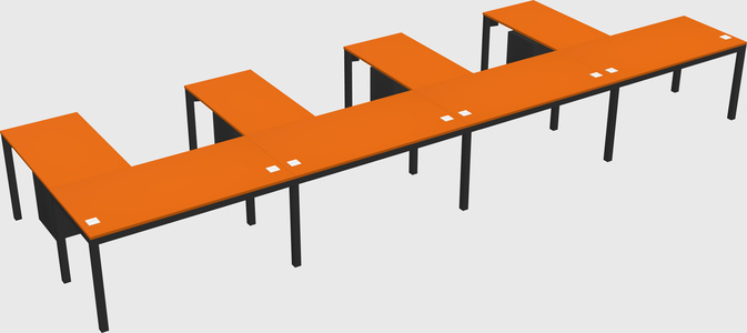 L-shaped desk