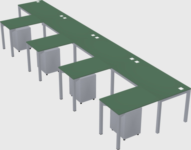 L-shaped desk