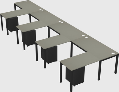 L-shaped desk