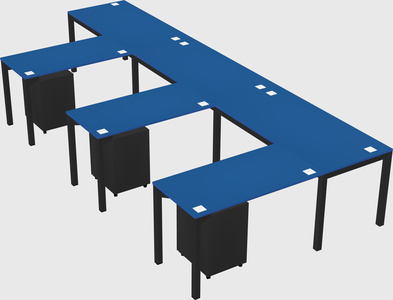 L-shaped desk