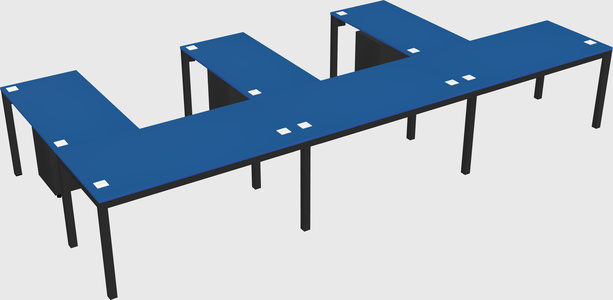 L-shaped desk