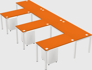 L-shaped desk