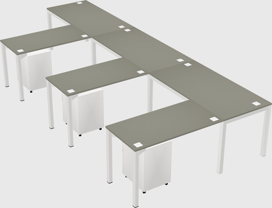 L-shaped desk