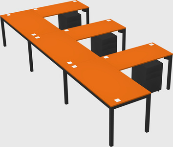 L-shaped desk