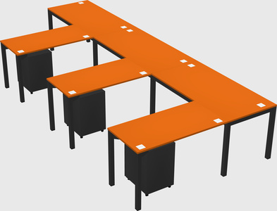 L-shaped desk