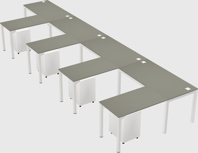 L-shaped desk