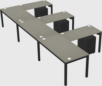 L-shaped desk