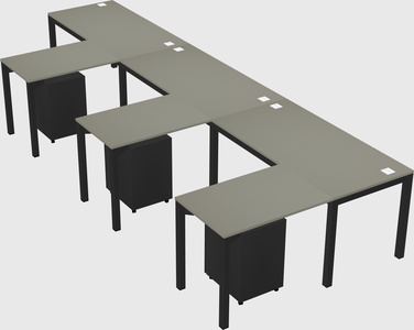 L-shaped desk
