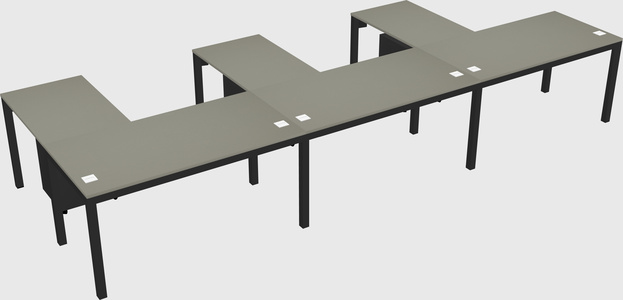 L-shaped desk