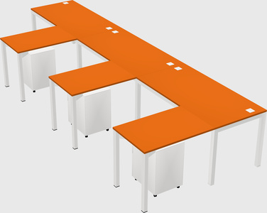 L-shaped desk