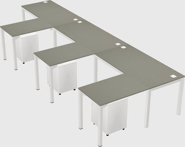 L-shaped desk