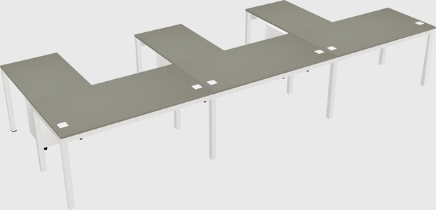 L-shaped desk