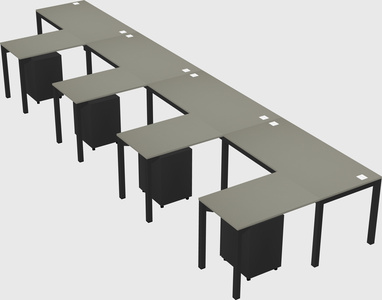 L-shaped desk