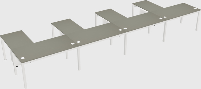 L-shaped desk