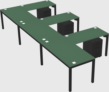 L-shaped desk