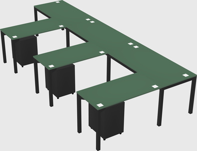 L-shaped desk