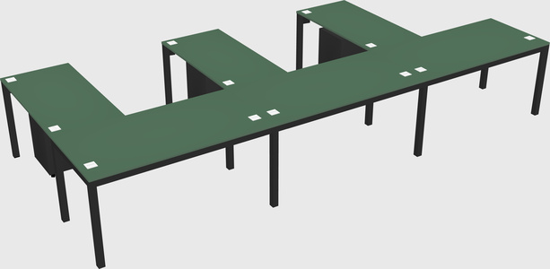L-shaped desk