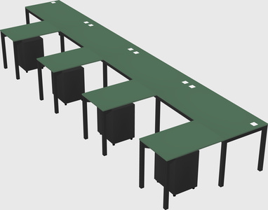 L-shaped desk
