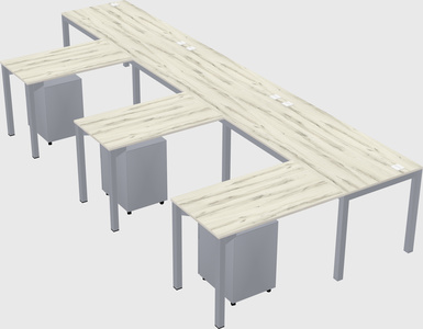 L-shaped desk