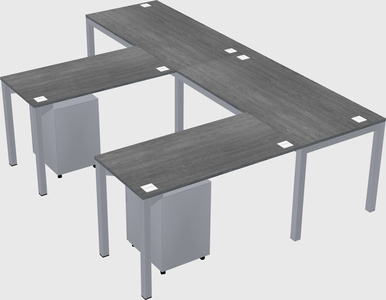 L-shaped desk