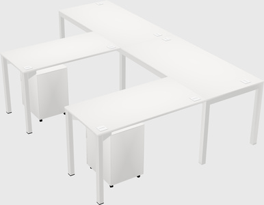 L-shaped desk