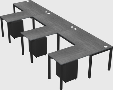 L-shaped desk