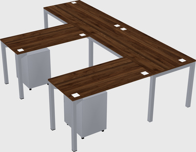 L-shaped desk