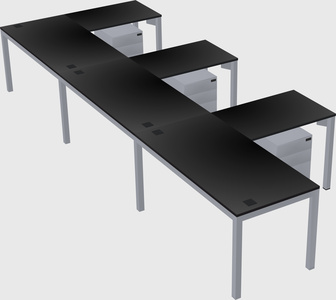 L-shaped desk