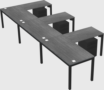 L-shaped desk