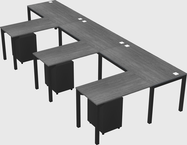 L-shaped desk