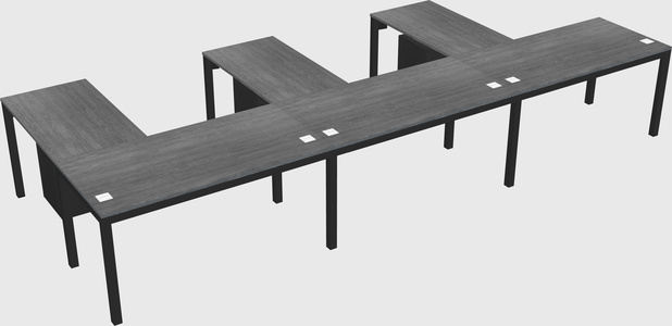 L-shaped desk