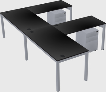 L-shaped desk