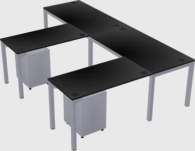 L-shaped desk