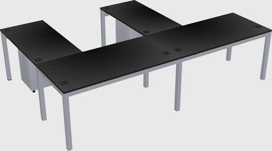L-shaped desk