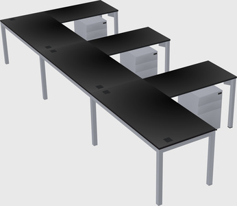 L-shaped desk