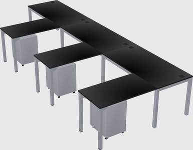 L-shaped desk