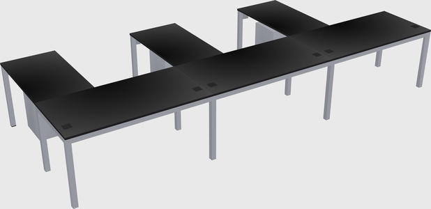 L-shaped desk