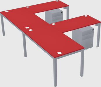 L-shaped desk