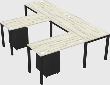 L-shaped desk