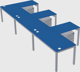 L-shaped desk